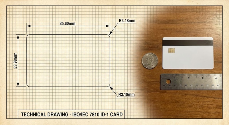 Thông số kỹ thuật kích thước thẻ nhựa chuẩn ISO 7810