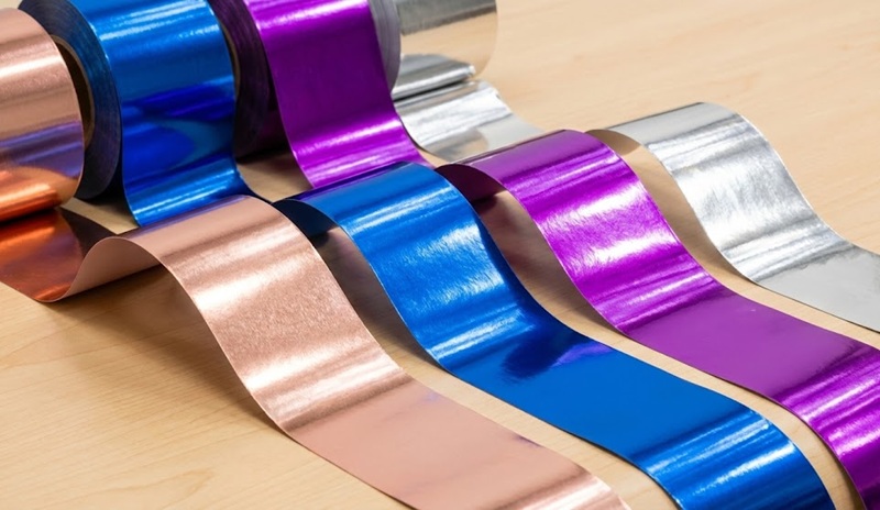 Các màu nhũ ép kim đa dạng: Vàng, Bạc, Rose Gold