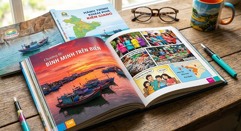 Báo giá in sách màu rực rỡ, chân thực trên chất liệu giấy Couche cao cấp với hệ thống máy in kỹ thuật số hiện đại.