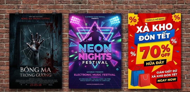 Các phong cách thiết kế poster sự kiện và phim ảnh