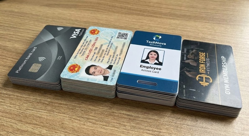 Các loại thẻ dùng kích thước chuẩn ISO 86x54mm