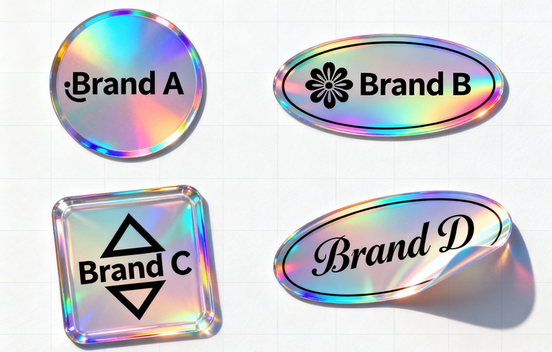 Các mẫu thiết kế tem 7 màu đa dạng hình dáng