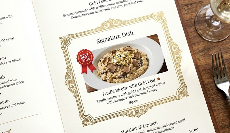 Tạo điểm nhấn cho món ăn best seller trên menu