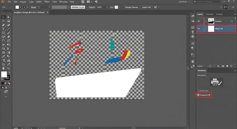 Cách tạo lớp in trắng trong Adobe Illustrator Cách tạo lớp in trắng trong Adobe Illustrator