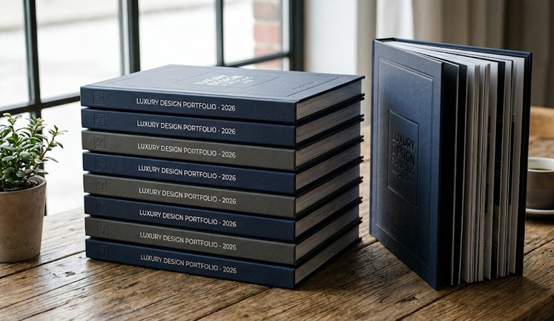 Catalogue đóng gáy keo nhiệt vuông vức sang trọng