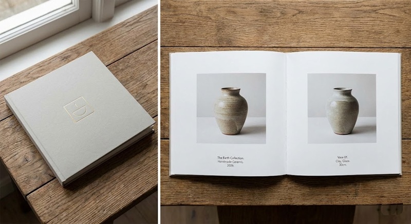 Mẫu thiết kế catalogue khổ vuông 21x21cm đẹp mắt