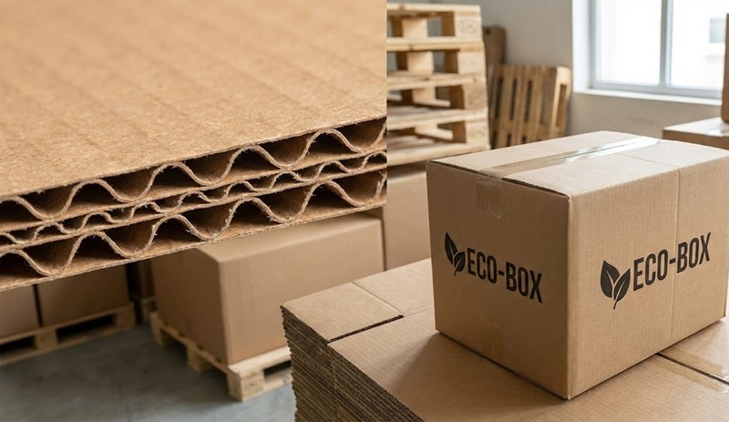 Cấu tạo giấy carton sóng dùng làm thùng đóng hàng