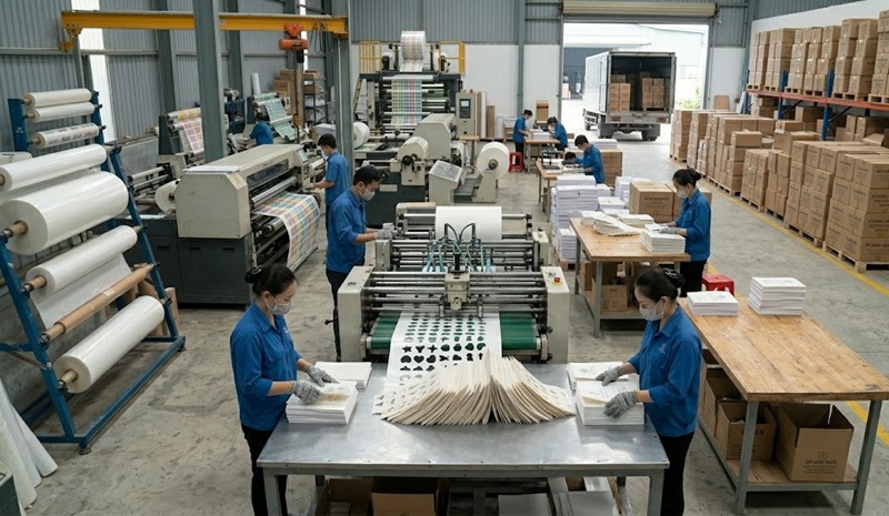 Xưởng gia công bế decal nhựa sữa chuyên nghiệp tại TPHCM