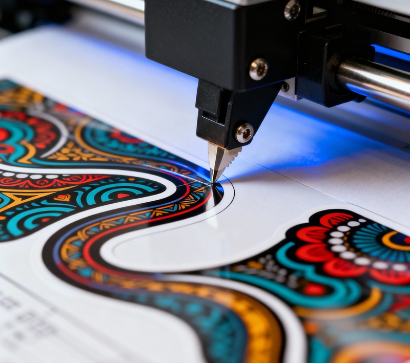 Máy bế decal nhựa kỹ thuật số chính xác từng milimet