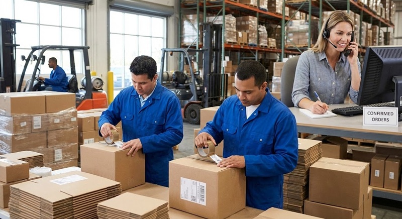 Đóng gói và giao hàng in ấn chuyên nghiệp