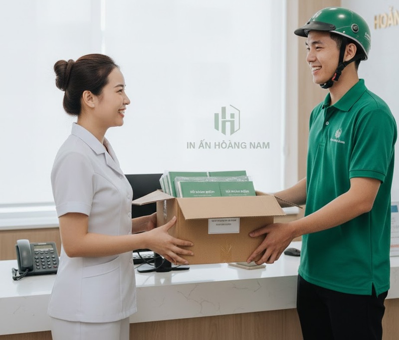 Giao hàng sổ khám bệnh tận nơi tại phòng khám