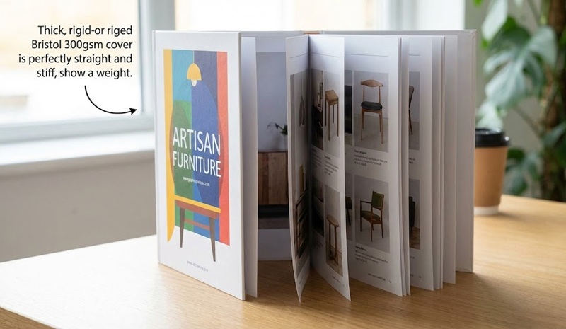 Giấy Bristol cứng cáp thường dùng làm bìa catalogue