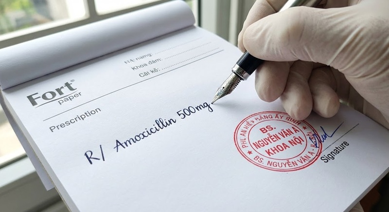 Giấy in toa thuốc chất liệu Fort bám mực tốt không lem Giấy in toa thuốc chất liệu Fort bám mực tốt không lem