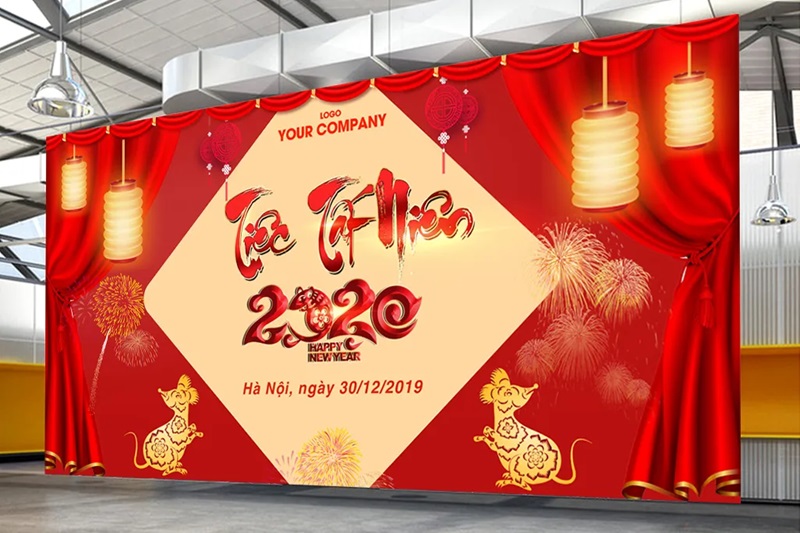 Mẫu backdrop sự kiện đẹp