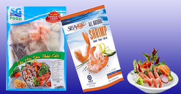 Mẫu bao bì thủy sản chuyên nghiệp