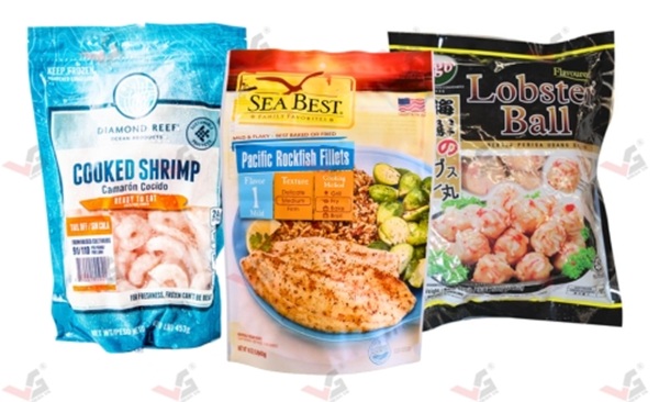Mẫu bao bì thủy sản chuyên nghiệp