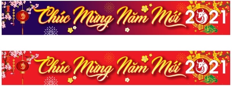 Mẫu in bạt chúc mừng năm mới đẹp