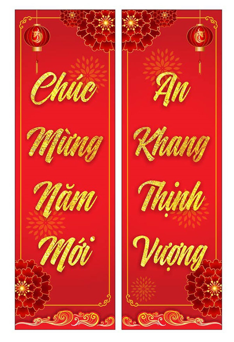 Mẫu in bạt chúc mừng năm mới đẹp