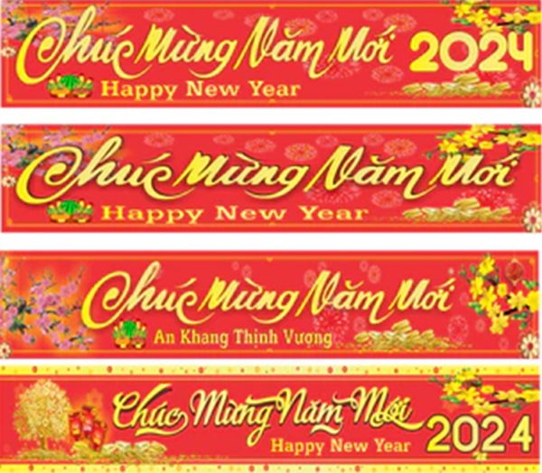 Mẫu in bạt chúc mừng năm mới đẹp