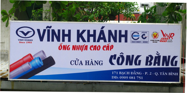 Mẫu bạt quảng cáo đẹp thu hút khách hàng