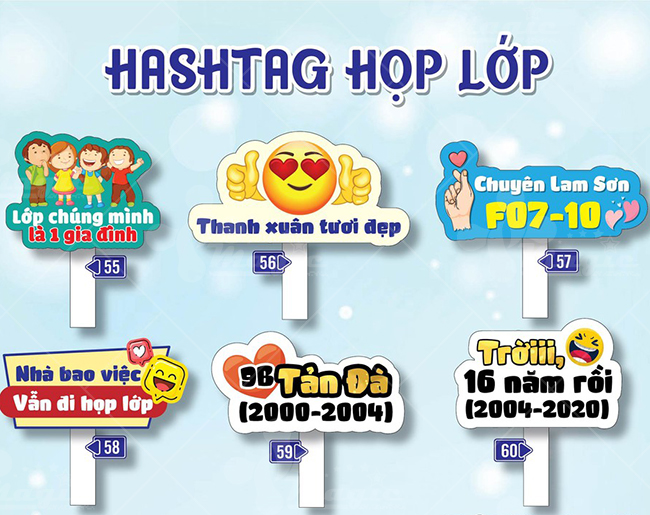 Bảng giá in hashtag cầm tay