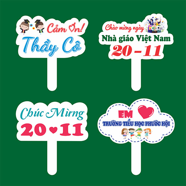 Những mẫu in hashtag cầm tay đẹp