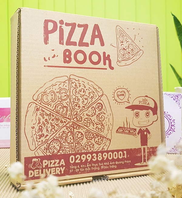 Mẫu hộp giấy đựng pizza đẹp mắt