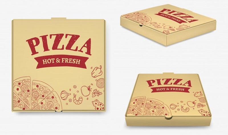 Mẫu hộp giấy đựng pizza đẹp mắt