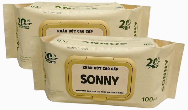 Mẫu in nhãn decal khăn ướt