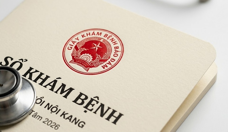 In Offset chuẩn màu giúp bìa sổ khám bệnh không bị sai lệch nhận diện