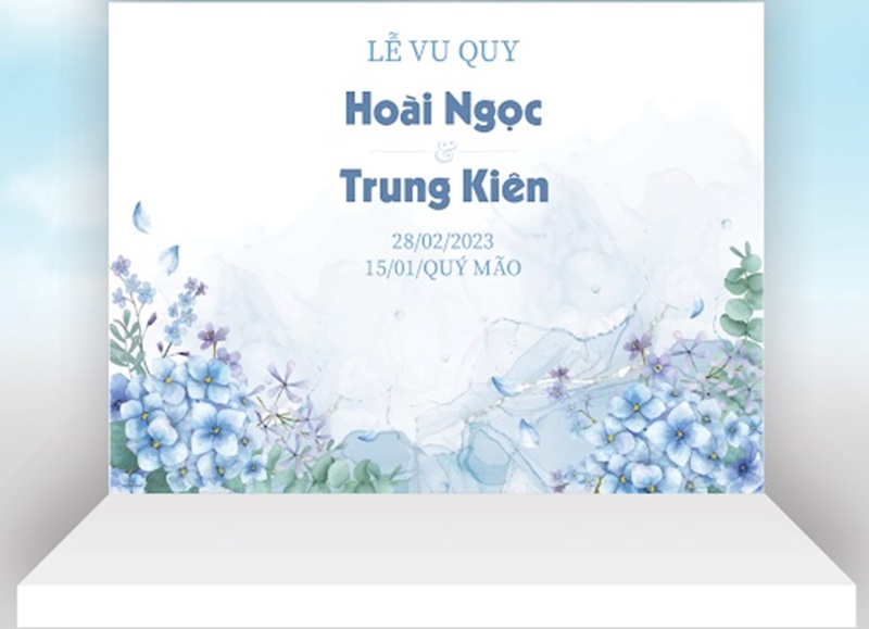 Mẫu phông bạt đám cưới đẹp