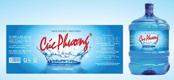 Mẫu in tem nhãn nước đóng chai