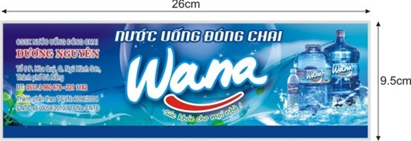 Mẫu in tem nhãn nước đóng chai