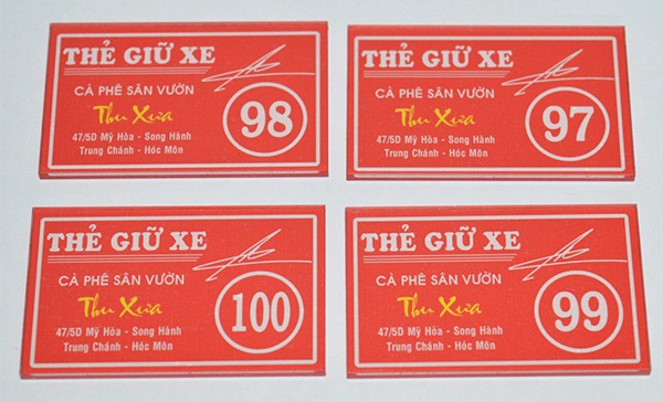 Các loại vé giữ xe thường gặp