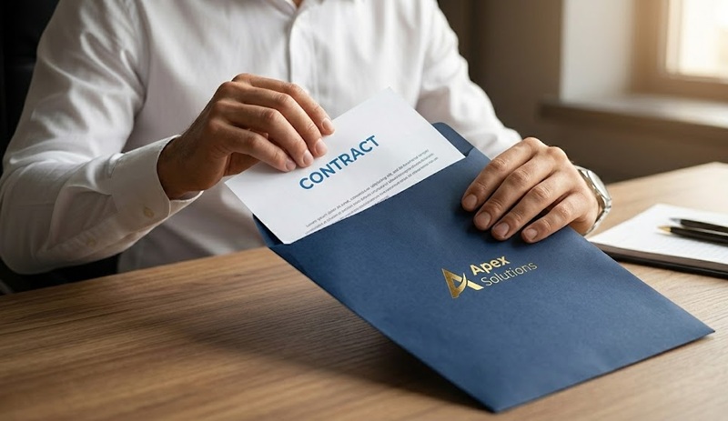 Bao thư lớn kích thước 25x34 cm chuyên đựng hợp đồng tài liệu khổ A4