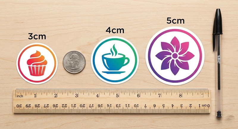 Các kích thước tem nhãn in nhanh phổ biến Các kích thước tem nhãn in nhanh phổ biến