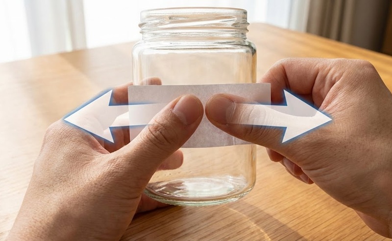 Hướng dẫn thao tác miết tem decal từ giữa ra hai bên để tránh bọt khí Hướng dẫn thao tác miết tem decal từ giữa ra hai bên để tránh bọt khí