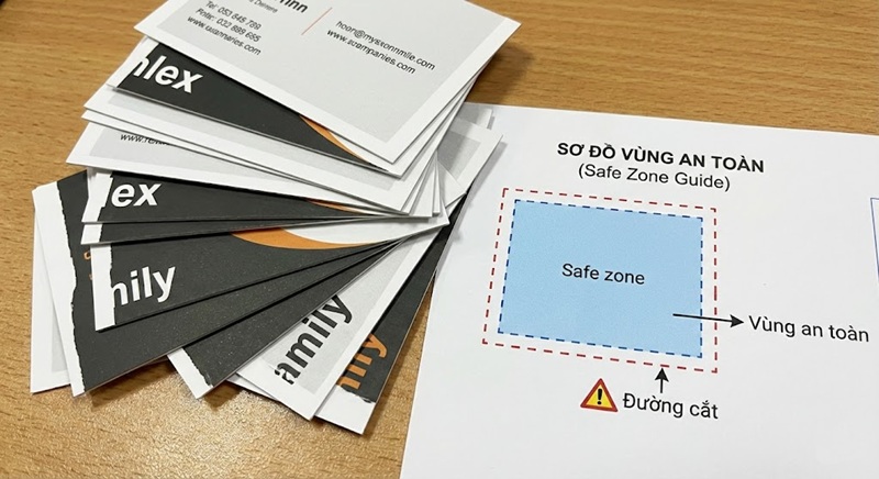 Lỗi in ấn không chừa lề khiến sản phẩm bị cắt phạm chữ