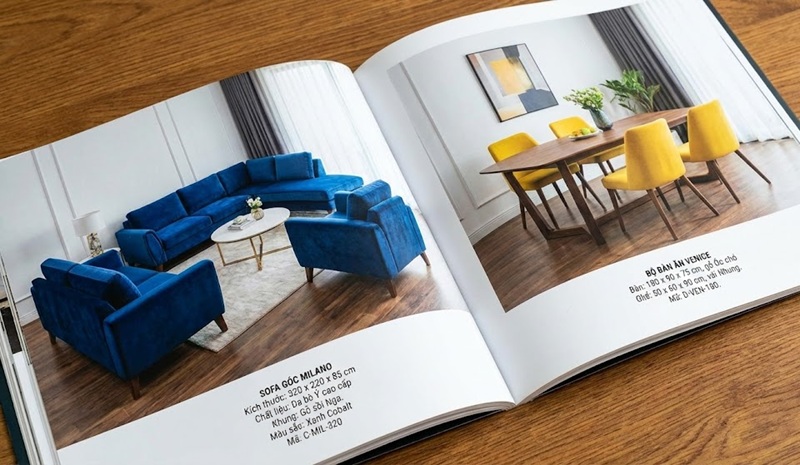 Mẫu catalogue giới thiệu sản phẩm nội thất đẹp