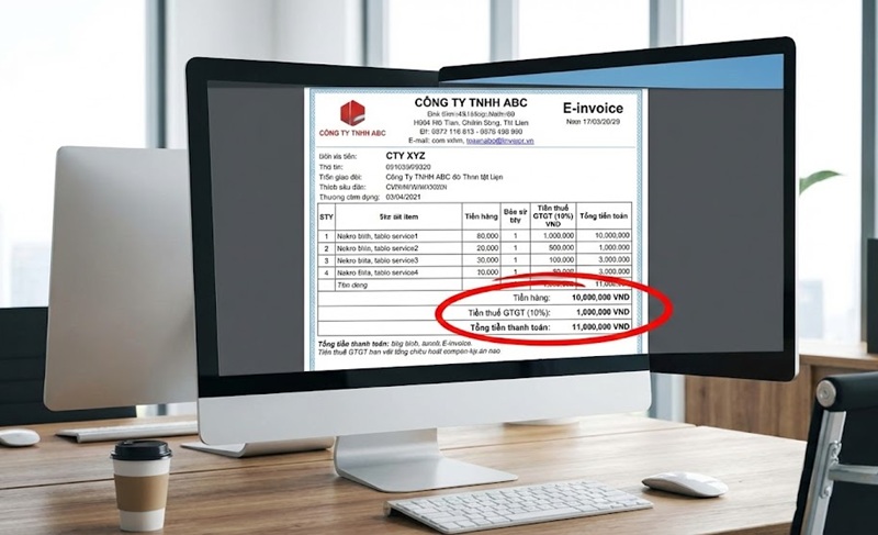 Mẫu hóa đơn điện tử giá trị gia tăng trong in ấn