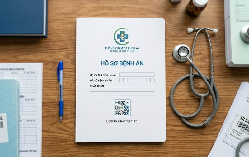 Mẫu in hồ sơ bệnh án chuyên nghiệp cho phòng khám