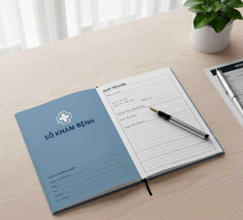 Mẫu sổ khám bệnh kích thước A5 chuẩn thông dụng