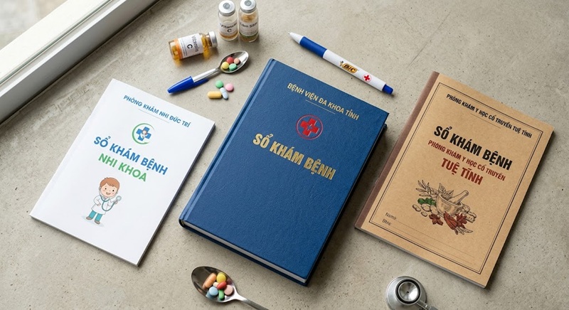 Các loại sổ khám bệnh phổ biến hiện nay cho bệnh viện và phòng khám