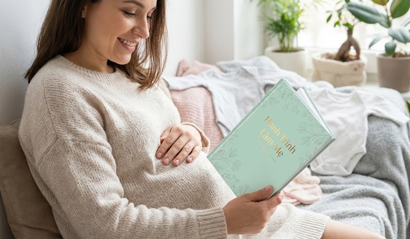 Mẫu sổ khám thai màu pastel tạo cảm giác an tâm