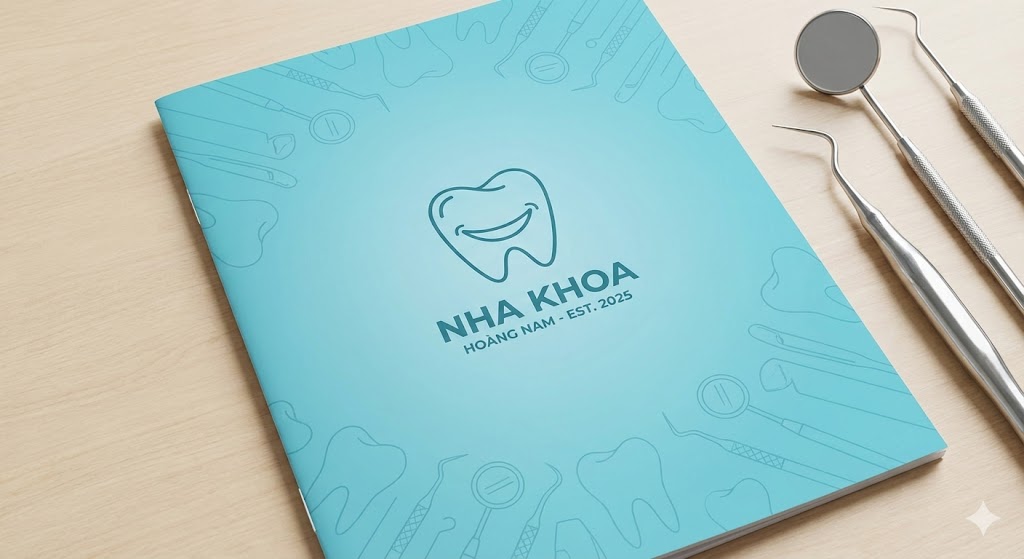 Mẫu bìa sổ khám bệnh nha khoa đẹp hiện đại Mẫu bìa sổ khám bệnh nha khoa đẹp hiện đại