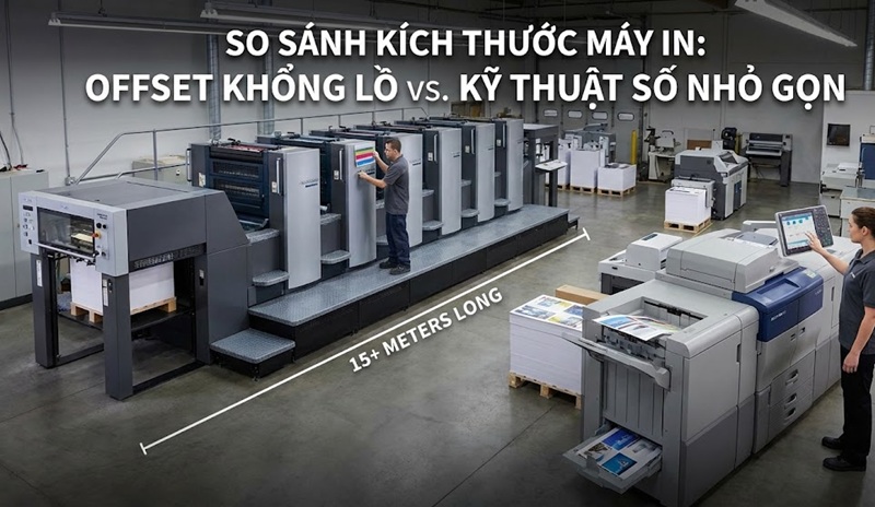 So sánh máy in Offset công nghiệp và máy in nhanh Kỹ thuật số