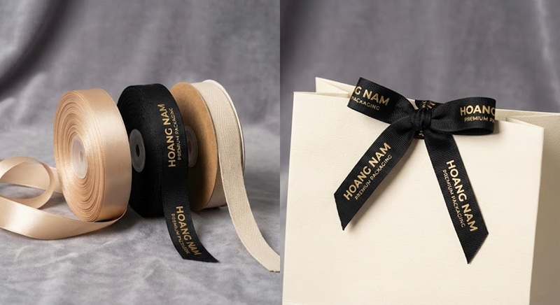 Các loại dây quai túi giấy cao cấp: Ruy băng, xương cá
