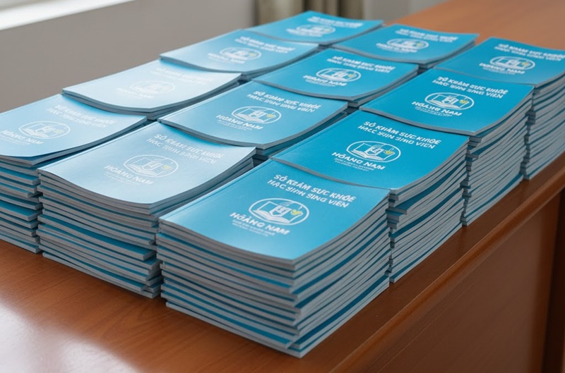 Mẫu sổ khám sức khỏe học sinh sinh viên in logo trường