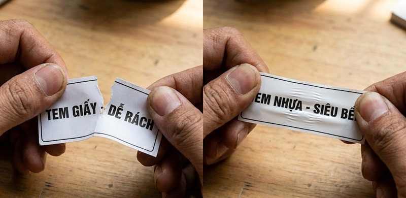 So sánh độ dẻo dai giữa decal nhựa và decal giấy