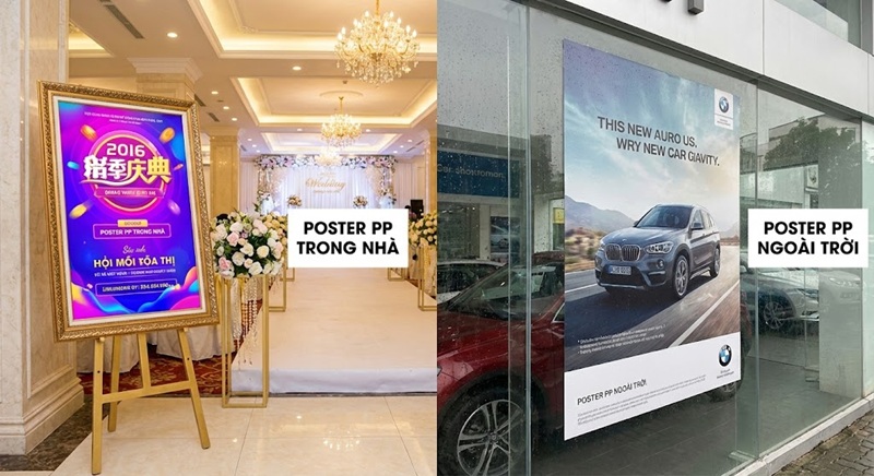 Ứng dụng in PP trong nhà và in PP ngoài trời